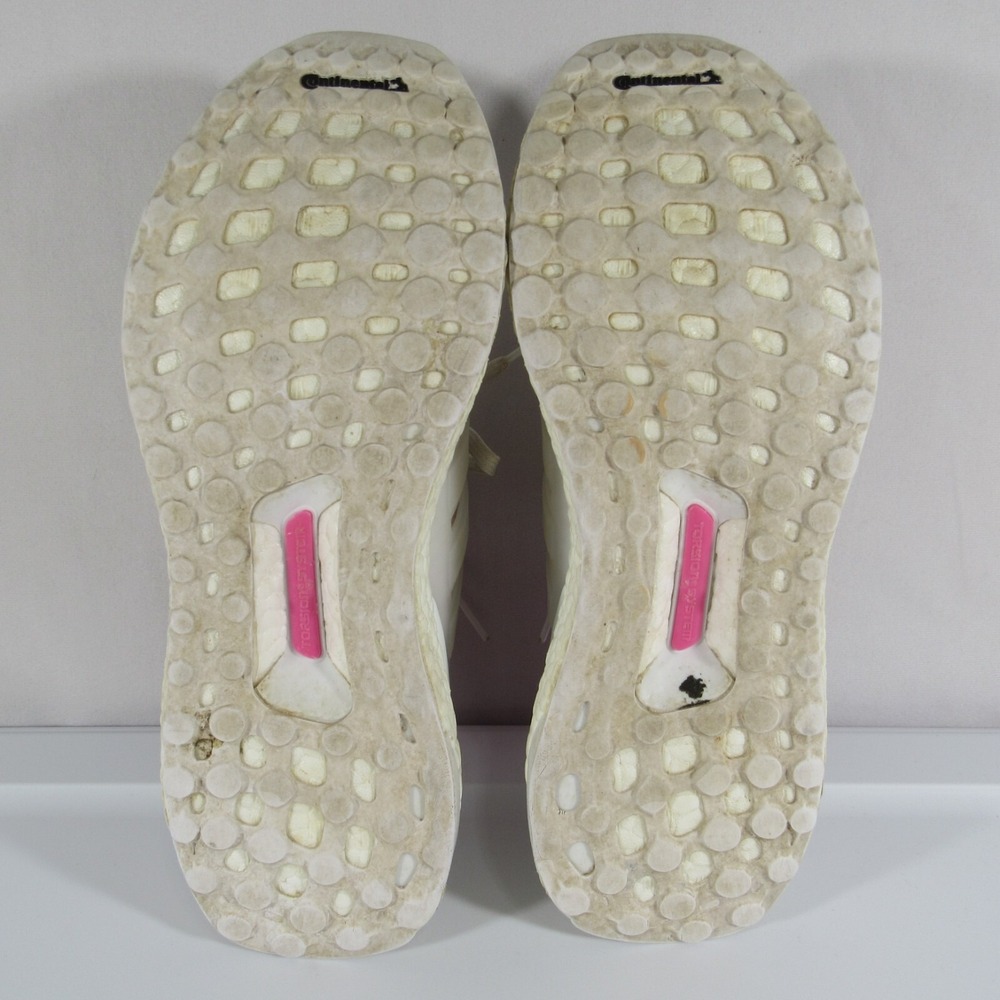 ADIDAS UltraBoost 4.0 DNA /Cloud White & Pink Running Shoes Women's Size 9.5 - Picture 8 of 9